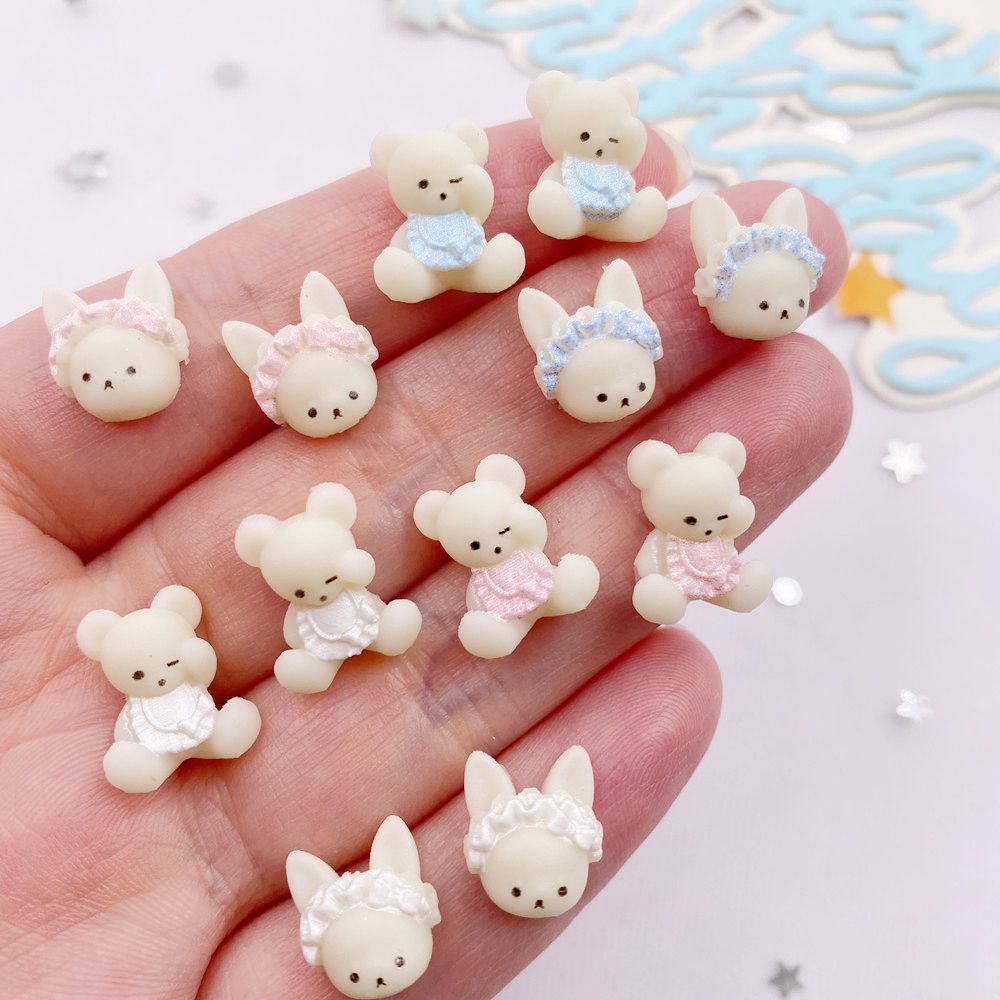 Art Craft For 3 Year Old - 30 pièces résine Kawaii coloré 3D