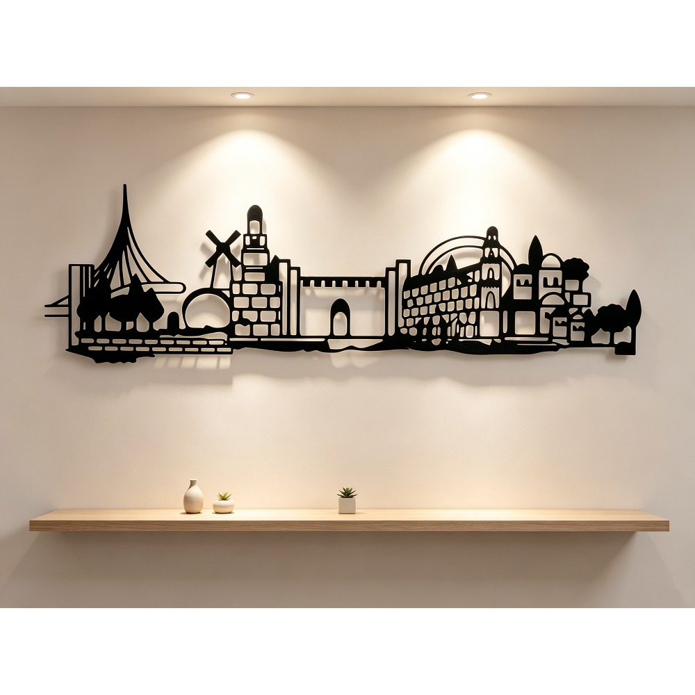Art & Craft Paper Ideas - CIFBUY Décoration murale en métal, silhouette
