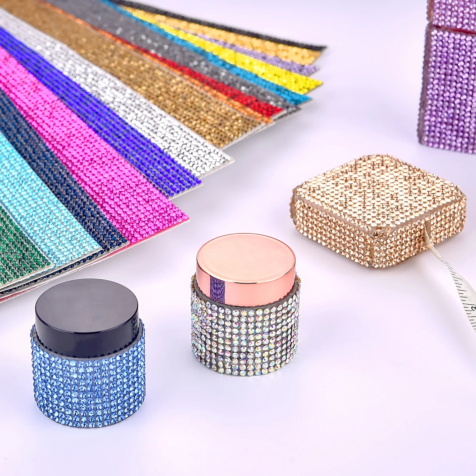 Art Craft Event - Autocollant en strass cristal auto-adhésif, ruban