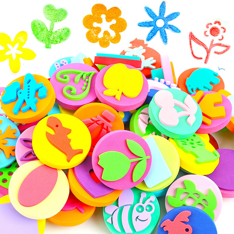 Art Craft For 3 Year Old - Timbres en mousse pour peinture, animaux