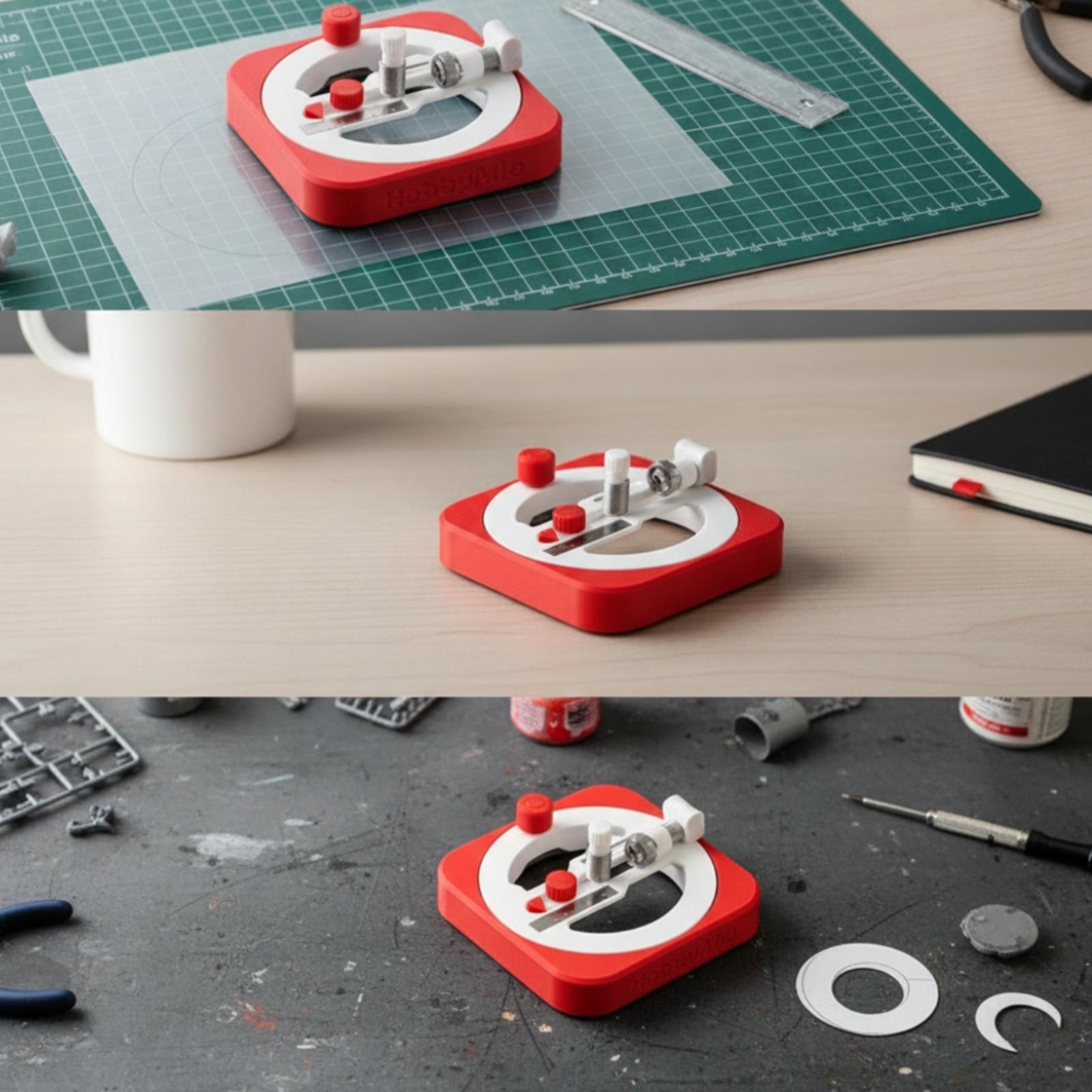 Art Craft And Design - Cutter de précision pour découpe circulaire,