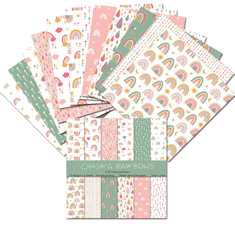 24 feuilles/lot de blocs de pa - Art Craft Rainbow avis et prix