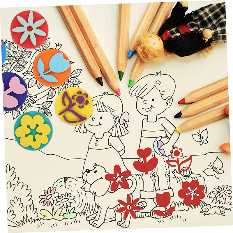 Timbres en mousse pour peintur - Art Craft For 3 Year Old avis et prix