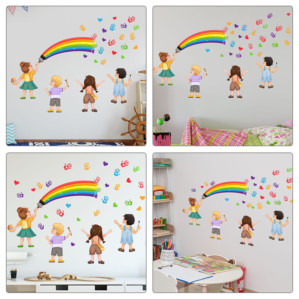 Décoration murale arc-en-ciel  - Art And Craft For Nursery avis et prix