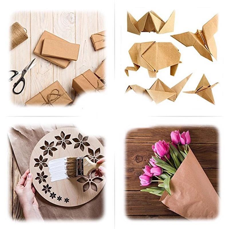 Papier Kraft brun 10M, fleurs  - Art Craft Recycled Materials avis et prix